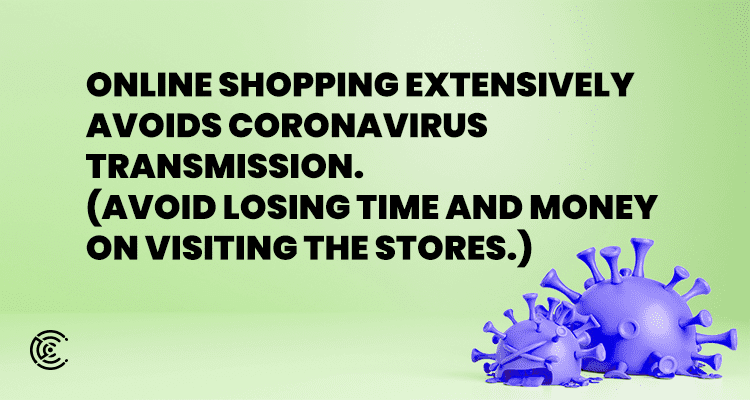 Online shopping avoids coronavirus transmission